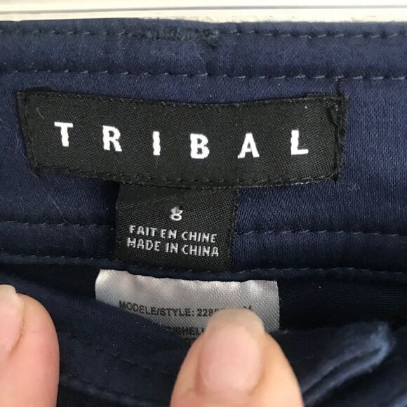 Tribal Blue Skinny Chino Pants - Small - Picture 3 of 9